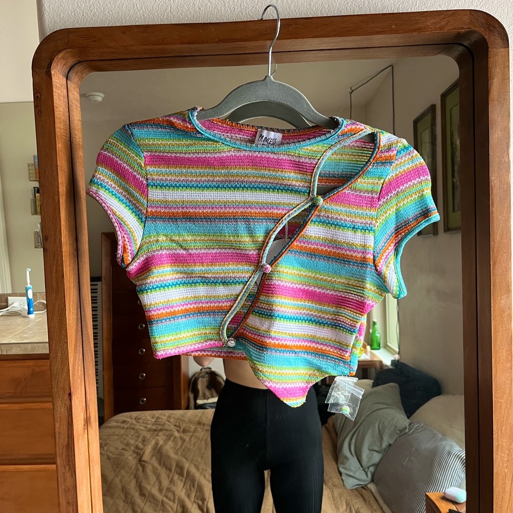 Princess Polly Knit Crop Top
